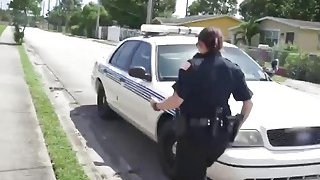 Outdoor fucking with busty cops and big black cocked thug Thumbnail