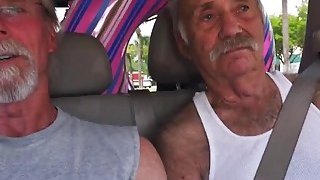 Latina Hotties threesome with Mature men Thumbnail