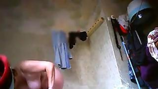 Chubby Granny Cleaning Spy Cam Thumbnail