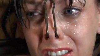 Fastened up slave receives pleasuring her vagina Thumbnail