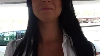 Euro slut flashes her bigtits and fucked for money Thumbnail
