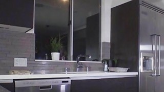 Bigtit Latina blows cock in the kitchen Thumbnail